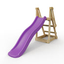 Rebo Free Standing Garden Wave Water Slide with Wooden Platform - 6ft slide Purple