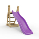 Rebo Free Standing Garden Wave Water Slide with Wooden Platform - 6ft slide Purple