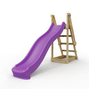 Rebo Free Standing Garden Wave Water Slide with Wooden Platform - 8FT Purple