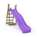 Rebo Free Standing Garden Wave Water Slide with Wooden Platform - 8FT Purple