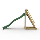 Rebo Free Standing Garden Wave Water Slide with Wooden Platform - 8FT Slide Dark Green