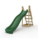 Rebo Free Standing Garden Wave Water Slide with Wooden Platform - 8FT Slide Dark Green