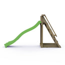 Rebo Free Standing Garden Wave Water Slide with Wooden Platform - 8FT Slide Light Green
