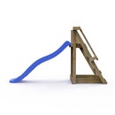 Rebo Garden Wave Free Standing Water Slide with Wooden Platform - 6ft Slide Blue