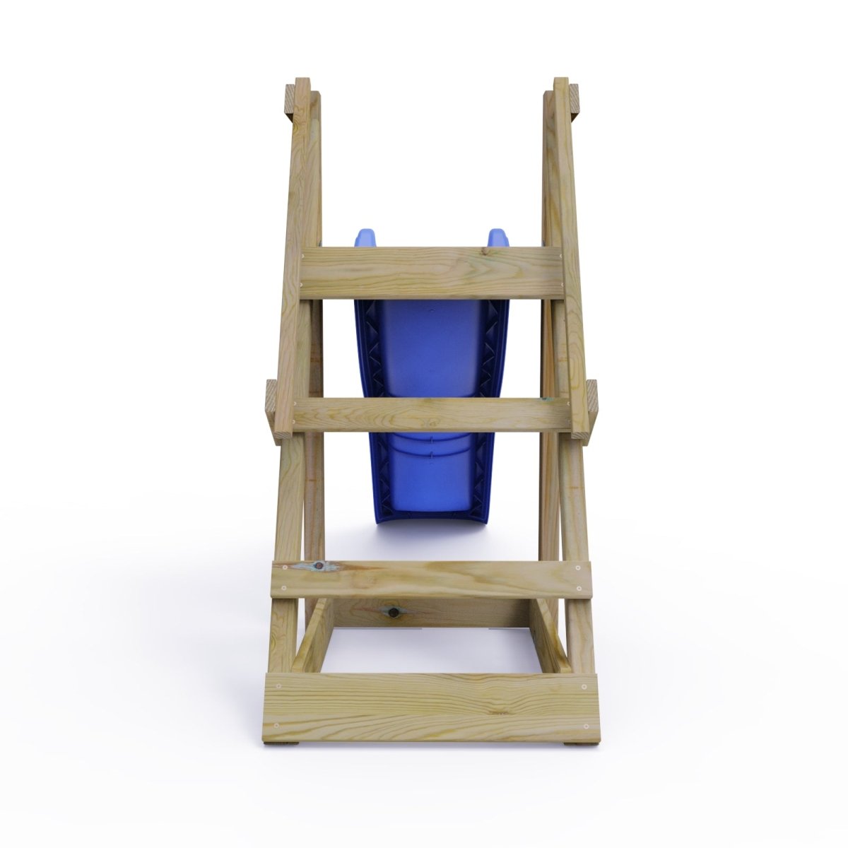Rebo Garden Wave Free Standing Water Slide with Wooden Platform - 6ft Slide Blue