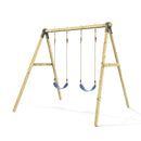 Rebo Glide Wooden Double Swing Sets with Two Swing Seats – Tulip