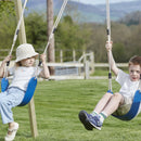 Rebo Glide Wooden Double Swing Sets with Two Swing Seats – Tulip