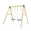 Rebo Glide Wooden Double Swing Sets with Two Swing Seats – Tulip