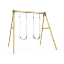 Rebo Glide Wooden Double Swing Sets with Two Swing Seats – Tulip