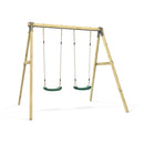 Rebo Glide Wooden Double Swing Sets with Two Swing Seats – Tulip