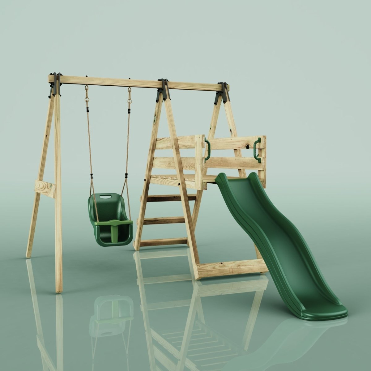 Wooden Outdoor Play Accessories Wickey Wooden Climbing Frame