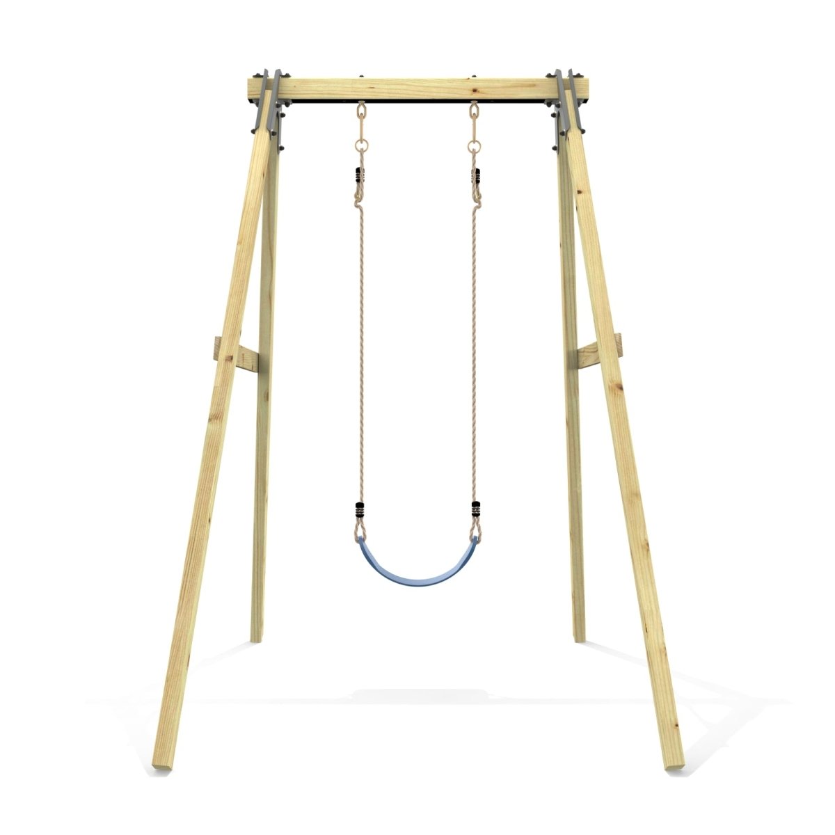 Rebo Glide Wooden Single Swing Sets with Swing Seat – Dandelion