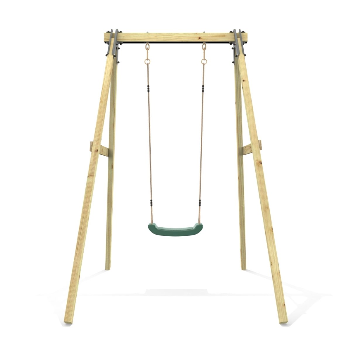 Rebo Glide Wooden Single Swing Sets with Swing Seat – Dandelion