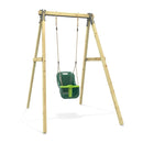 Rebo Glide Wooden Single Swing Sets with Swing Seat – Dandelion