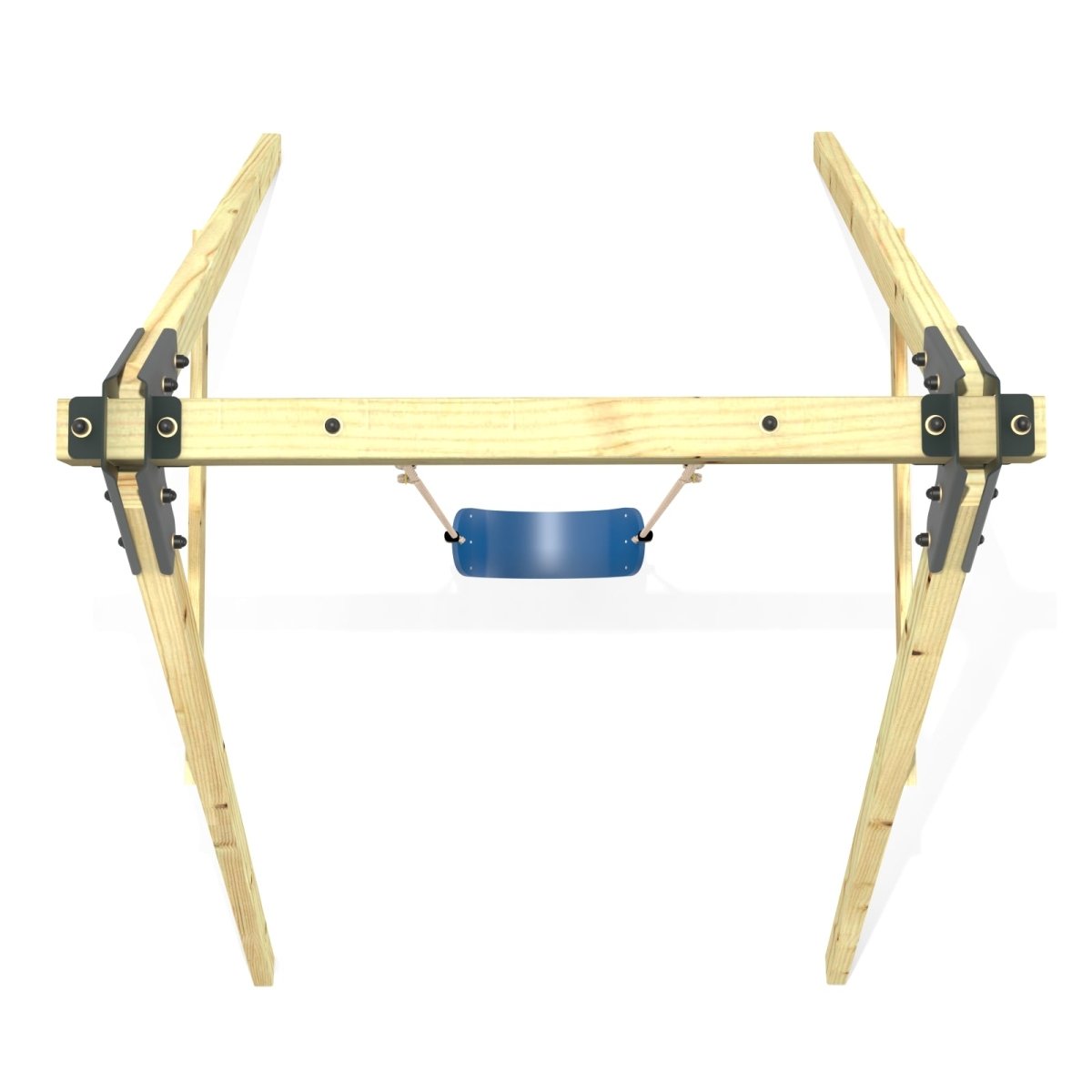 Rebo Glide Wooden Single Swing Sets with Swing Seat – Dandelion