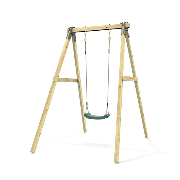 Rebo Glide Wooden Single Swing Sets with Swing Seat – Dandelion