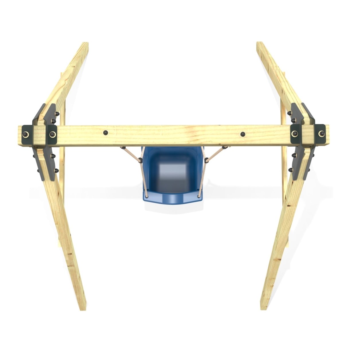 Rebo Glide Wooden Single Swing Sets with Swing Seat – Dandelion