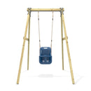 Rebo Glide Wooden Single Swing Sets with Swing Seat – Dandelion