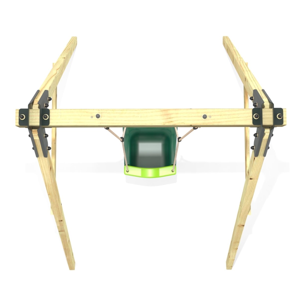 Rebo Glide Wooden Single Swing Sets with Swing Seat – Dandelion