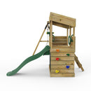 Rebo Lookout Tower Playhouse with Double Swing and Slide - Zion Camouflage