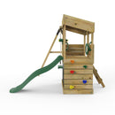 Rebo Lookout Tower Playhouse with Single Swing and Slide - Yellowstone Camouflage