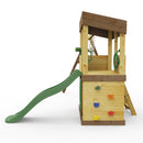 Rebo Lookout Tower with Double Swing, Wave Slide, Adventure and Den Packs