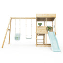 Rebo Lookout Tower with Double Swing, Wave Slide and Adventure Pack