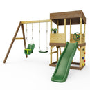 Rebo Lookout Tower with Double Swing, Wave Slide and Adventure Pack