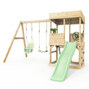 Rebo Lookout Tower with Double Swing, Wave Slide and Adventure Pack