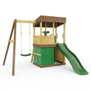 Rebo Lookout Tower with Single Swing, Wave Slide, Adventure and Den Packs