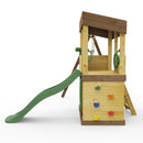 Rebo Lookout Tower with Single Swing, Wave Slide, Adventure and Den Packs