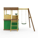 Rebo Lookout Tower with Single Swing, Wave Slide, Adventure and Den Packs
