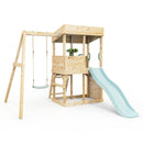 Rebo Lookout Tower with Single Swing, Wave Slide and Adventure Pack