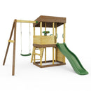 Rebo Lookout Tower with Single Swing, Wave Slide and Adventure Pack