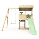 Rebo Lookout Tower with Single Swing, Wave Slide and Adventure Pack
