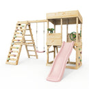 Rebo Lookout Tower with Single Swing, Wave Slide, Climbing Wall and Adventure Pack