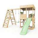 Rebo Lookout Tower with Single Swing, Wave Slide, Climbing Wall and Adventure Pack