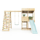 Rebo Lookout Tower with Single Swing, Wave Slide, Climbing Wall and Adventure Pack