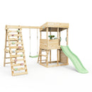Rebo Lookout Tower with Single Swing, Wave Slide, Climbing Wall and Adventure Pack