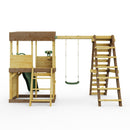 Rebo Lookout Tower with Single Swing, Wave Slide, Climbing Wall and Adventure Pack