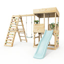 Rebo Lookout Tower with Single Swing, Wave Slide, Climbing Wall and Adventure Pack