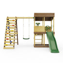Rebo Lookout Tower with Single Swing, Wave Slide, Climbing Wall and Adventure Pack