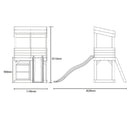 Rebo Lookout Tower with Wave Slide, Adventure and Den Packs