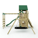 Rebo Modular Wooden Climbing Frame Adventure Playset - M10 Double Swing