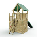 Rebo Modular Wooden Climbing Frame Adventure Playset - M11 Stepup plus Den