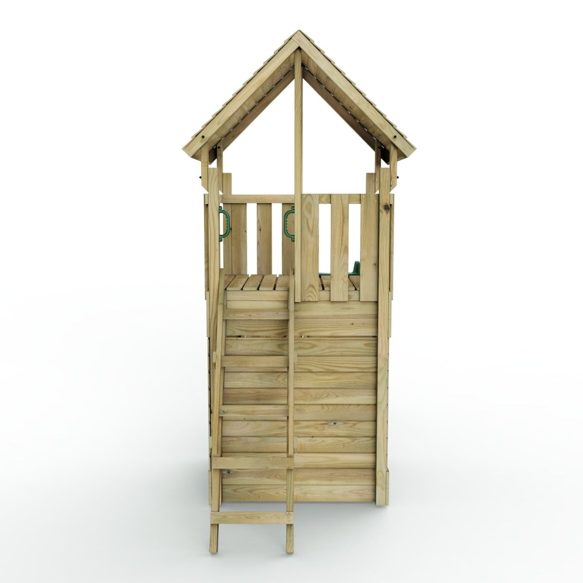 Rebo Modular Wooden Climbing Frame Adventure Playset - M7 with Den