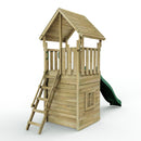 Rebo Modular Wooden Climbing Frame Adventure Playset - M7 with Den