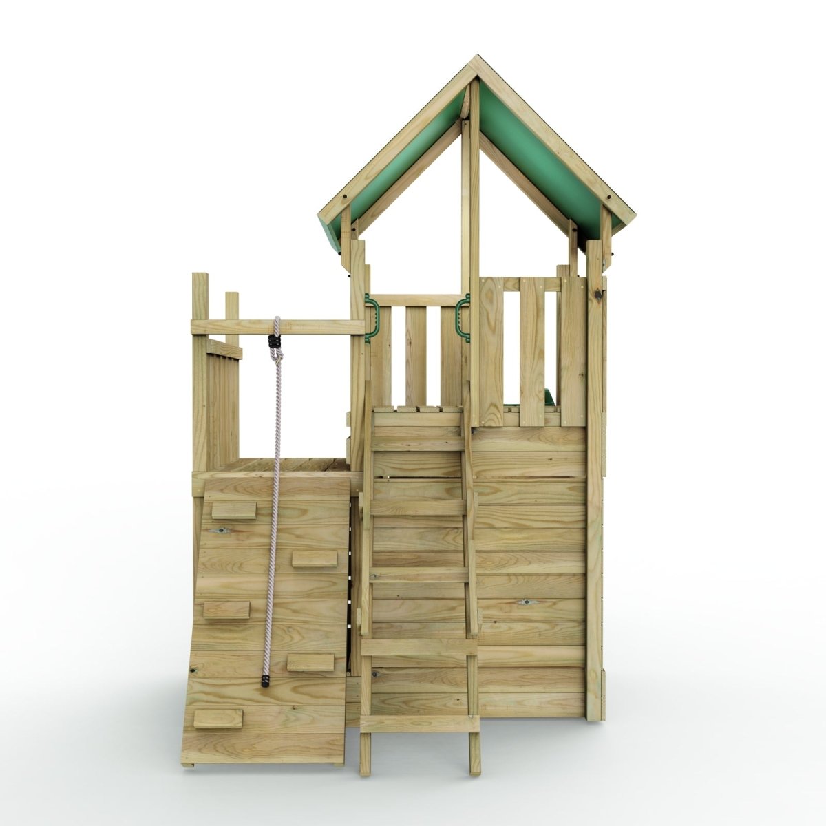 Rebo Modular Wooden Climbing Frame Adventure Playset - M8 plus Ramp