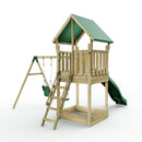 Rebo Modular Wooden Climbing Frame Adventure Playset - Swing Haldon