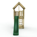Rebo Modular Wooden Climbing Frame Adventure Playset - Tower with Wooden Roof